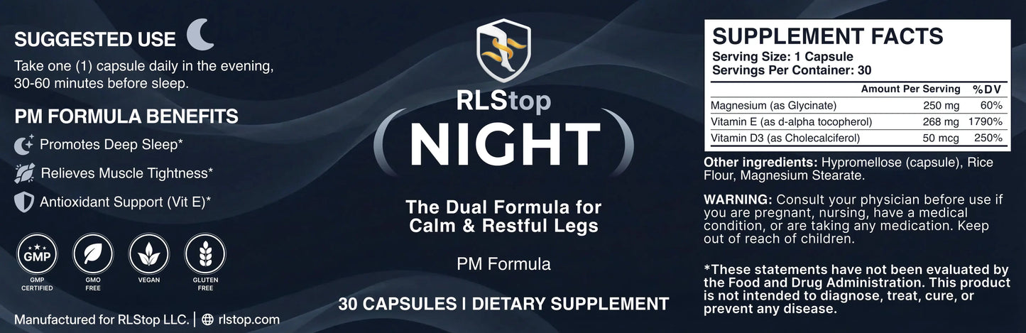 RLStop™ Day & Night Protocol for Restless Legs