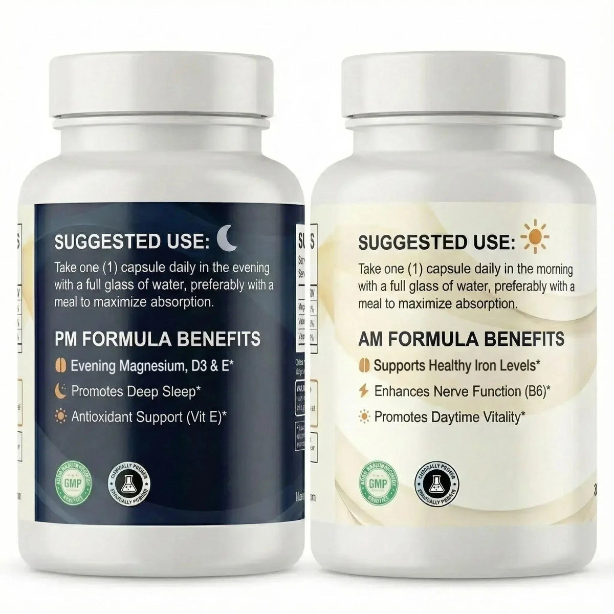 RLStop Day & Night Formula bottles, back labels (3/9)