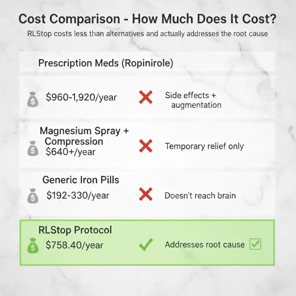 Cost comparison of RLS treatments